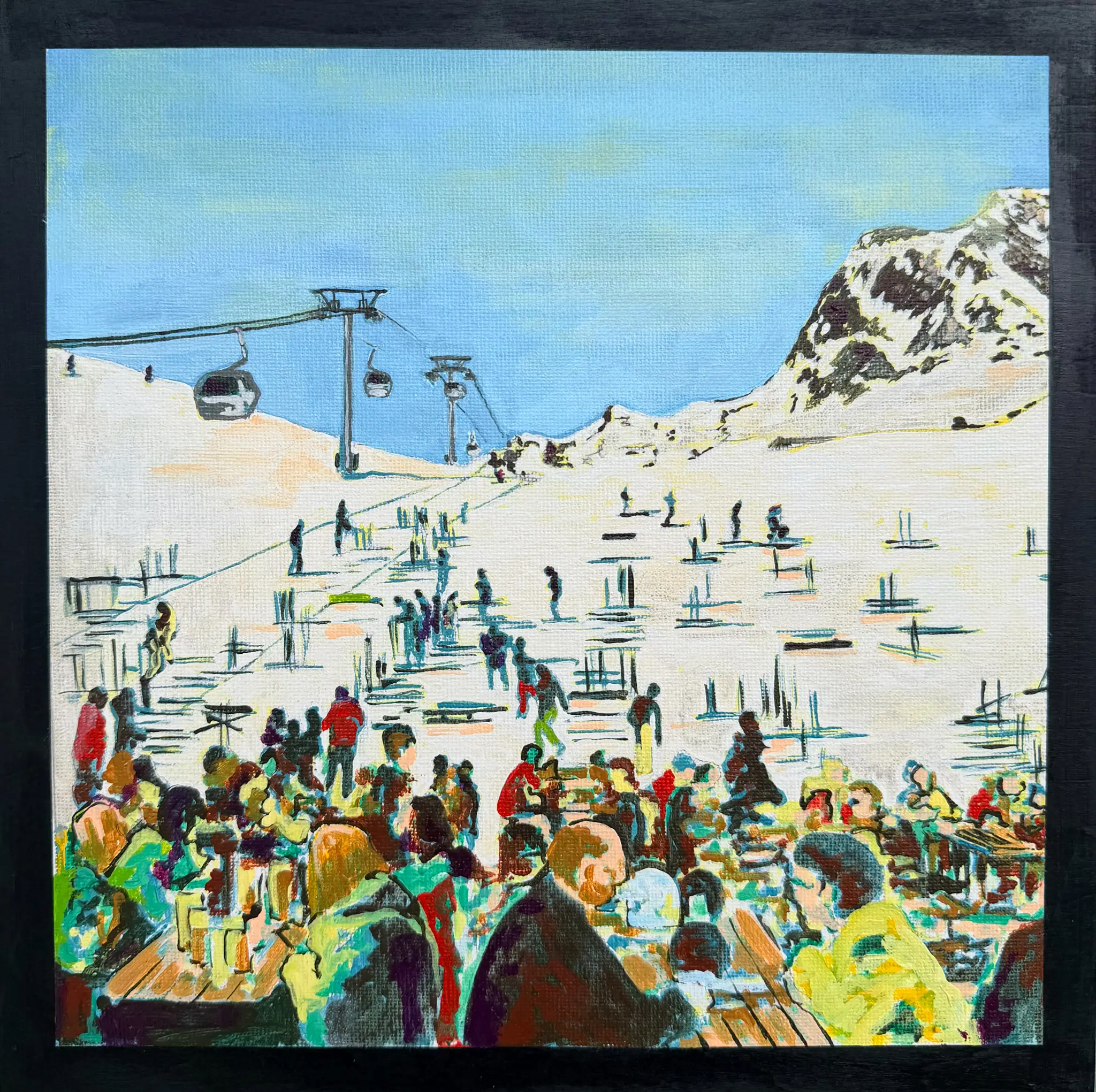 Lunch In Sölden Acrylic 10x10
